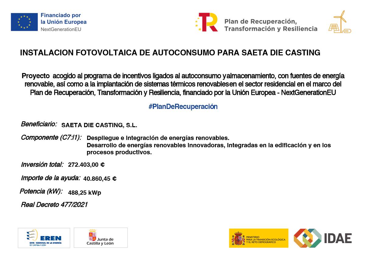 Cartel instalación fotovoltáica para autoconsumo